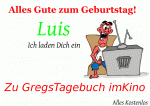 Alles Gute zum Geburtstag! Luis Ich laden Dich ein Zu GregsTagebuch imKino Alles Kostenlos