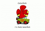 Clipart Gutschein f&uuml;r Auto oder Autoteile