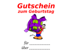 Gutschein Vorlage, dieser Geschenkgutschein kann auf vielerlei Anl&auml;sse angepasst werden