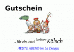 Falls Sie jemanden auf ein (paar) K&ouml;lsch z.B. zu Karneval einladen m&ouml;chte, dann hier gucken.