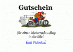 Online Gutschein f&uuml;r Motorrad