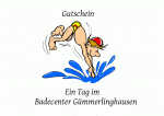 Gutschein Karte f&uuml;r Schwimmbad und Therme