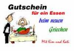 Gutschein f&uuml;r ein Essen beim neuen Griechen Mit Kim und Kati