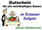 Gutschein f&uuml;r ein reichhaltiges Essen im Restaurant Rathgeber inklusive Schlummertrunk