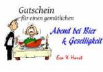 Gutschein f&uuml;r einen gem&uuml;tlichen Abend bei Bier & Geselligkeit Eva & Horst
