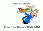Fr&uuml;hst&uuml;cks-Gutschein Brunch im Alex am 18.04.2010