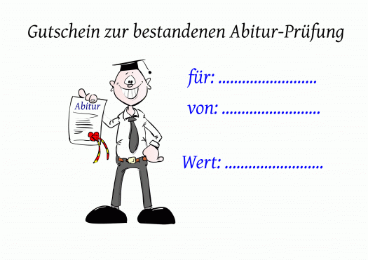 Abitur zum bestandenen Herzlichen Glückwunsch