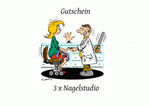 Gutscheinkarten mit Kuverts Nagelpflege Pediküre Nagelstudio Geschenk FU1801 