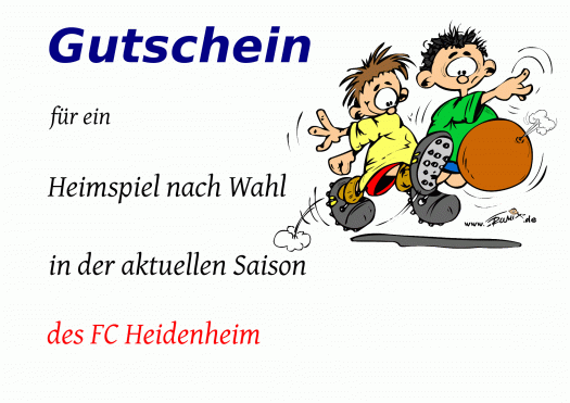 Fussball Gutschein Erstellen