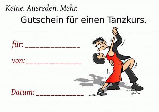 Tanzkurs
Gutschein