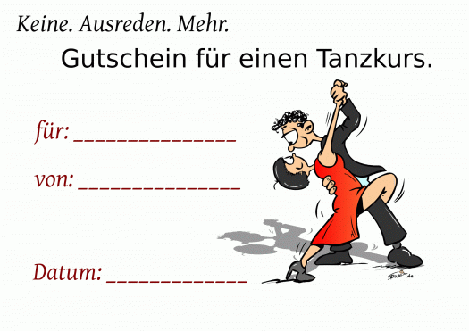 Tanzkurs
Gutschein