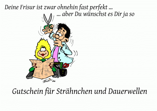 Frisor Friseurbesuch Gutschein Idee