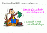 Abschied Gutschein