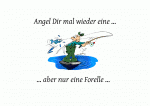 Angeln mit Angelrute, Klappstuhl und allem drum und dran