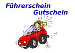 Gutschein zum Führerschein verschenken