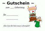 Gutschein erstellen zum Geburtstag