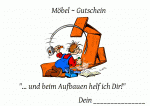 Erstellen Sie hier ihren Geschenkgutschein für Möbel