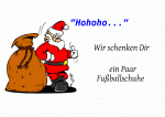 Dieser Gutschein zeigt den Nikolaus, i.e. Knecht Ruprecht