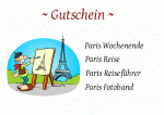 Gutschein Paris hier selbst gestalten und Paris Geschenk machen