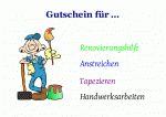 Renovieren Gutschein
