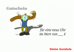 Ein Gutschein für eine Uhr