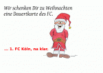 Dieser Gutschein zeigt einen Weihnachtsmann