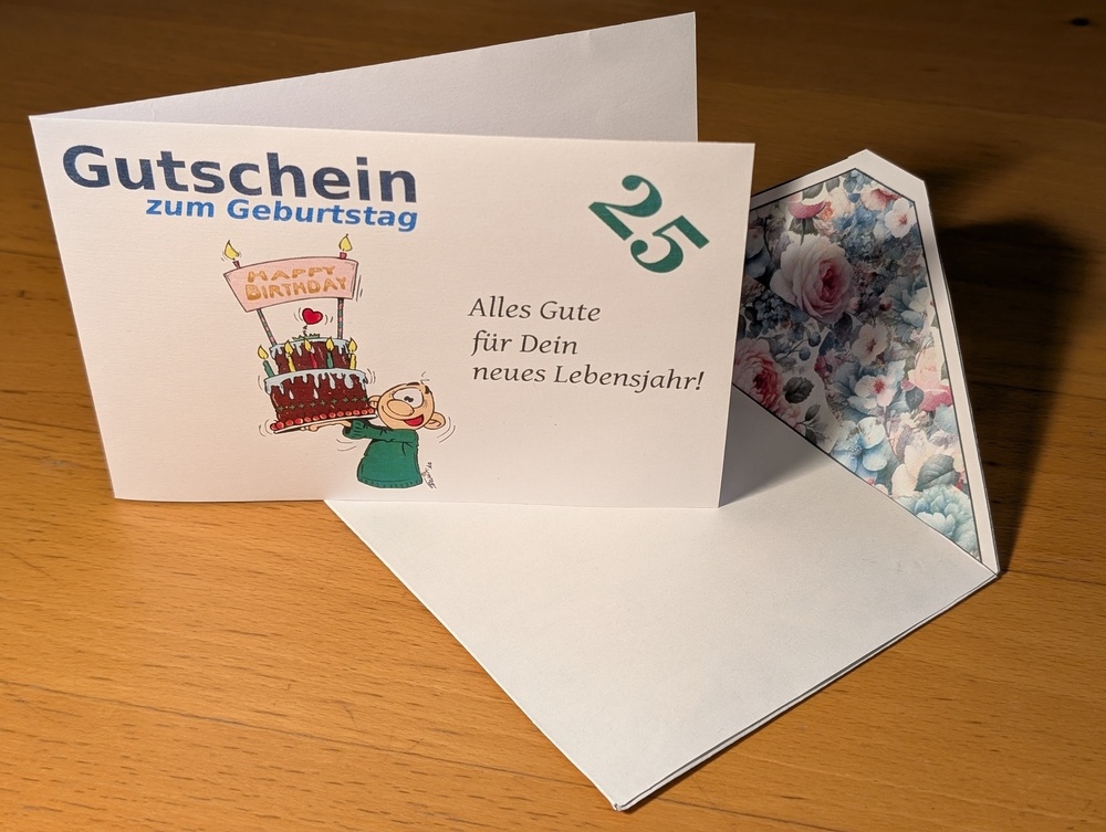 Gutscheinvorlage Geburtstag