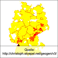 Verteilung für Name Merkel